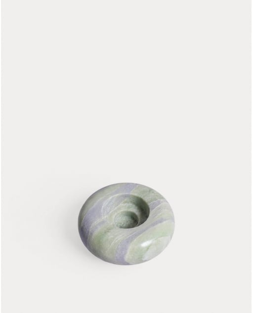 Runder Kerzenhalter aus Marmor (Ø9 cm) Menera