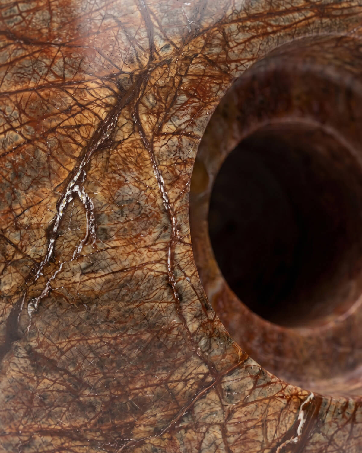 Runder Kerzenhalter aus Marmor (Ø9 cm) Menera, Galeriebild 3