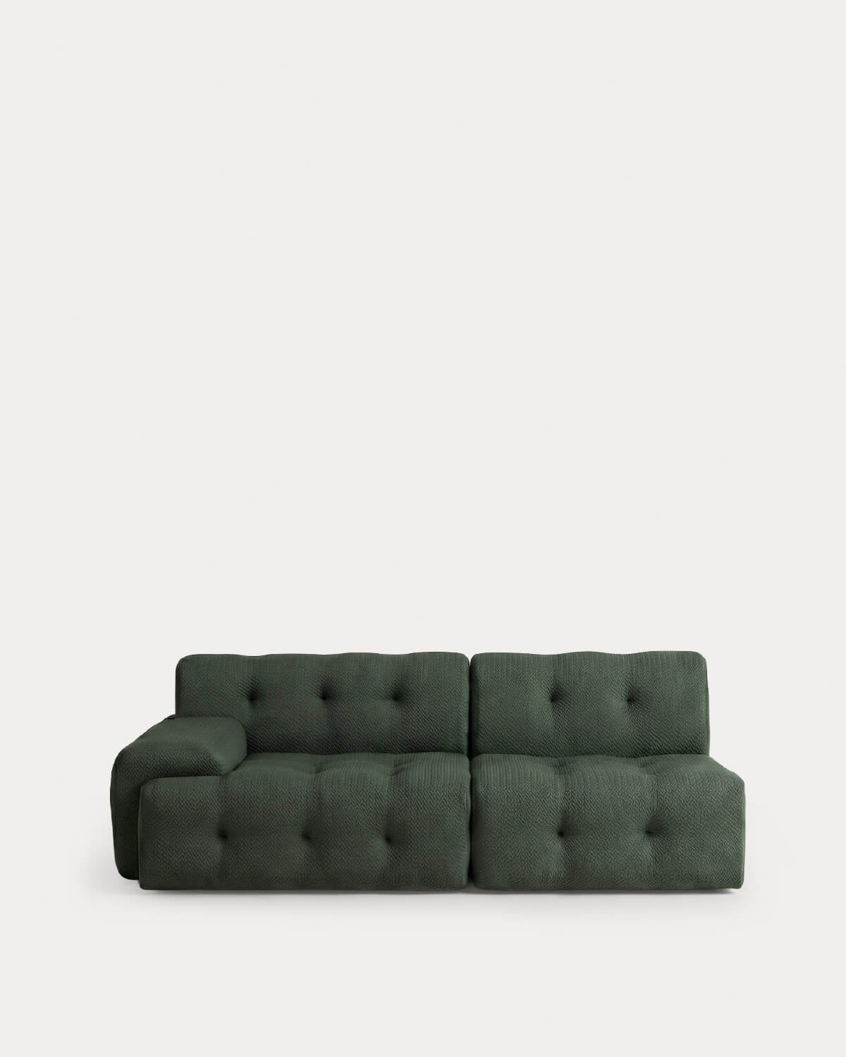 Vakuumverpacktes Modulares Sofa-Set, 2-teilig, mit Eck- und Mittelmodul Stoff Nahual
