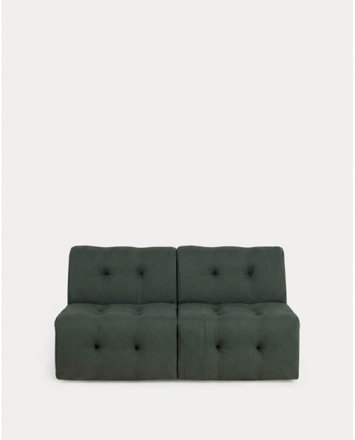 2-Teilige Vakuumverpackte Modulsofa mit Zentralem Stoffmodul Nahual