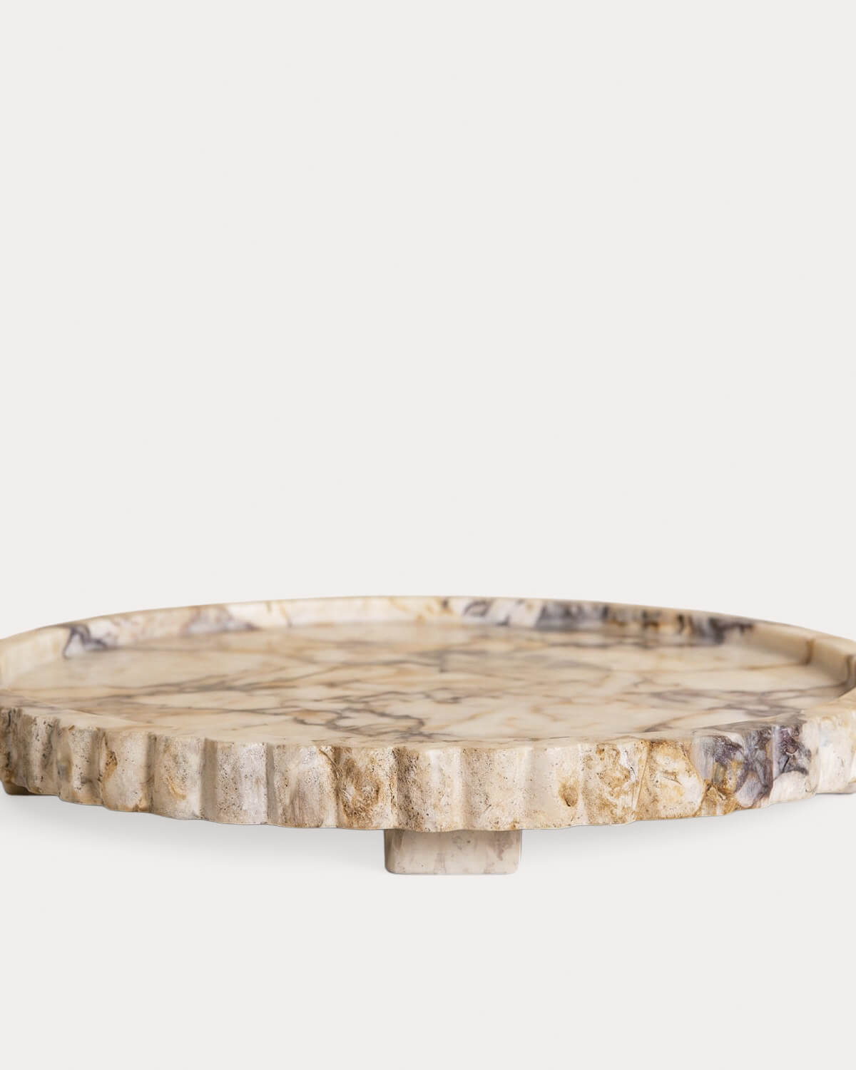 Rundes Dekotablett aus Marmor Todra, Galeriebild 6