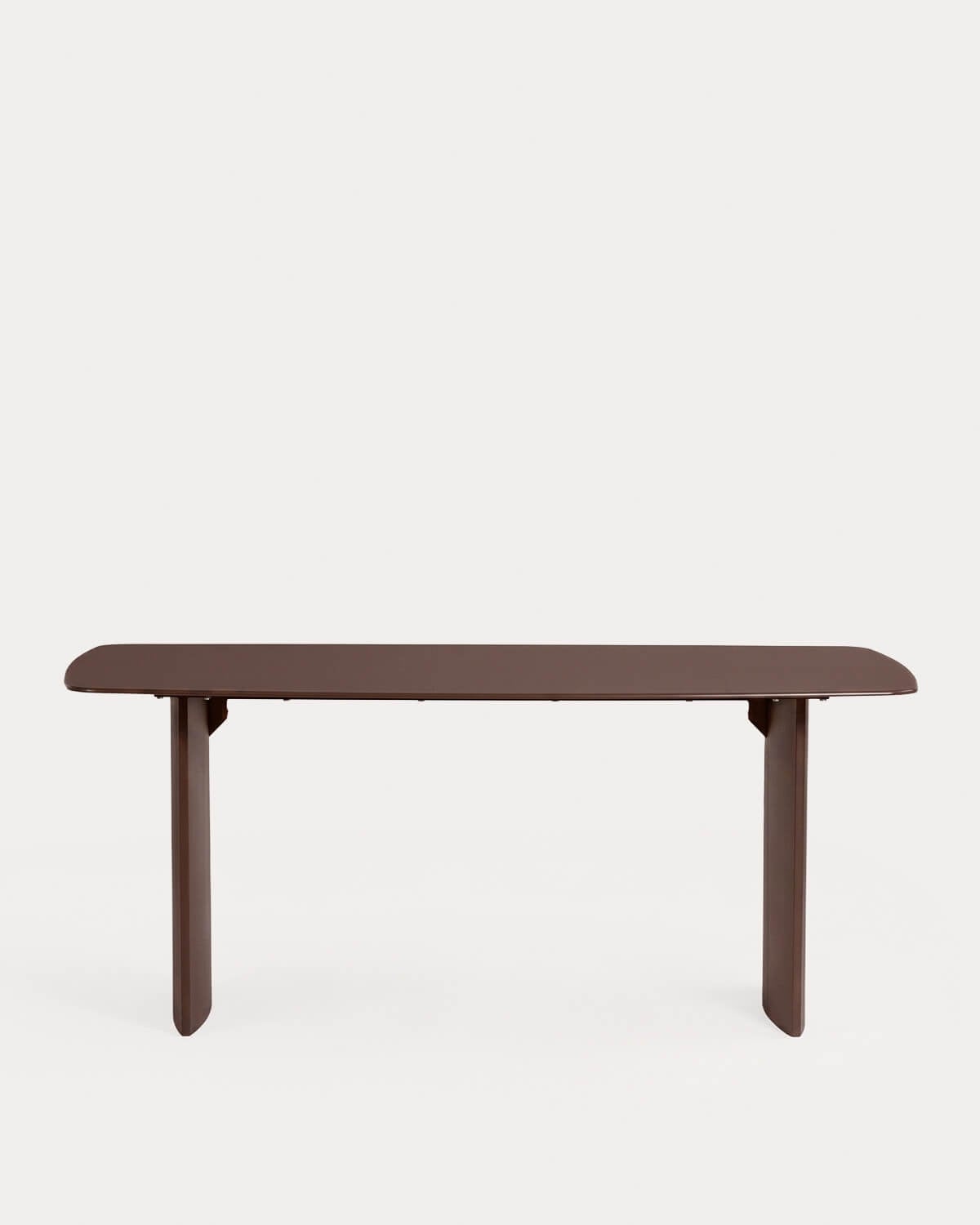Rechteckiger Esstisch aus Glas und Holz (190x90 cm) Aredea, Galeriebild 3