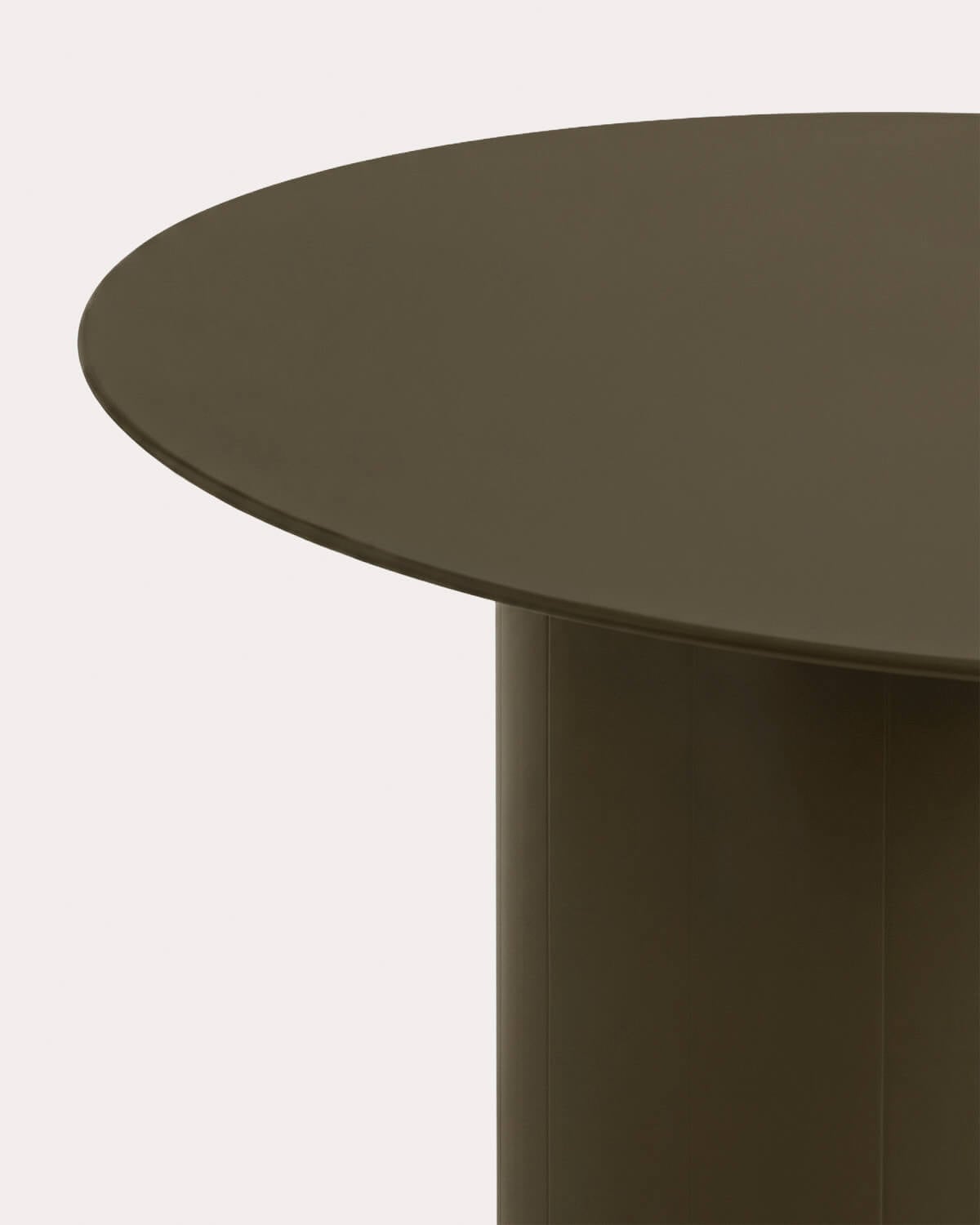 Runder Esstisch aus Glas und Holz (Ø120 cm) Merne, Galeriebild 5