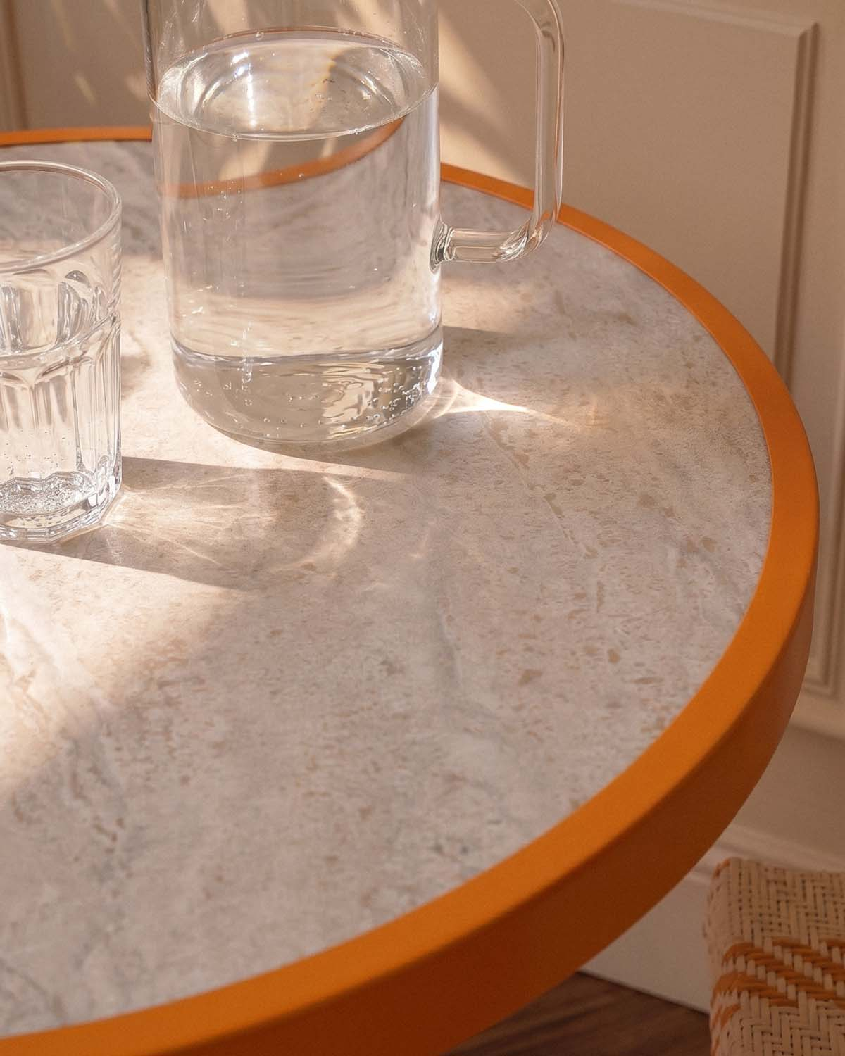 Runder Bistro-Esstisch aus Metall (Ø60 cm) Yona, Galeriebild 3