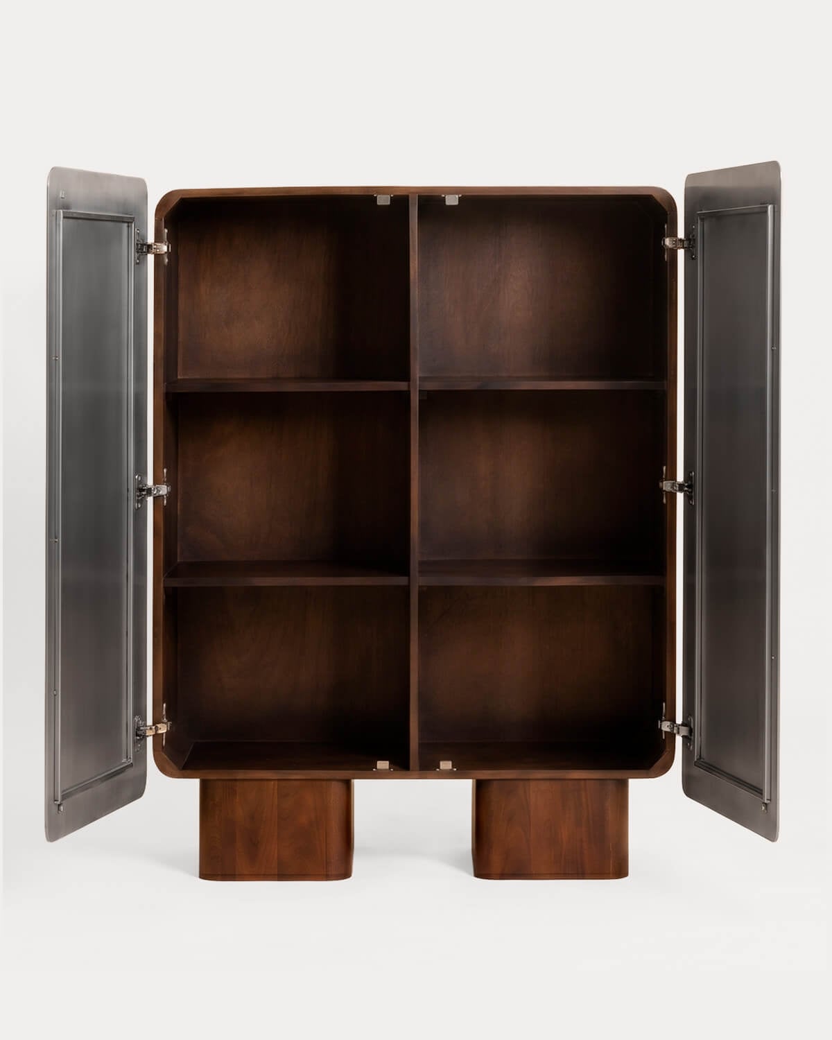 Hohes Sideboard von mit 2 Türen aus Mangoholz und Metall Arties, Galeriebild 4