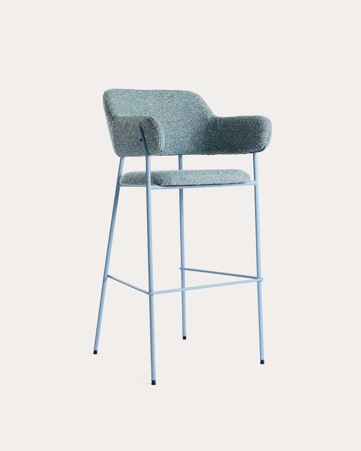 Barhocker aus Stoff und Metall Stana, Galeriebild 1