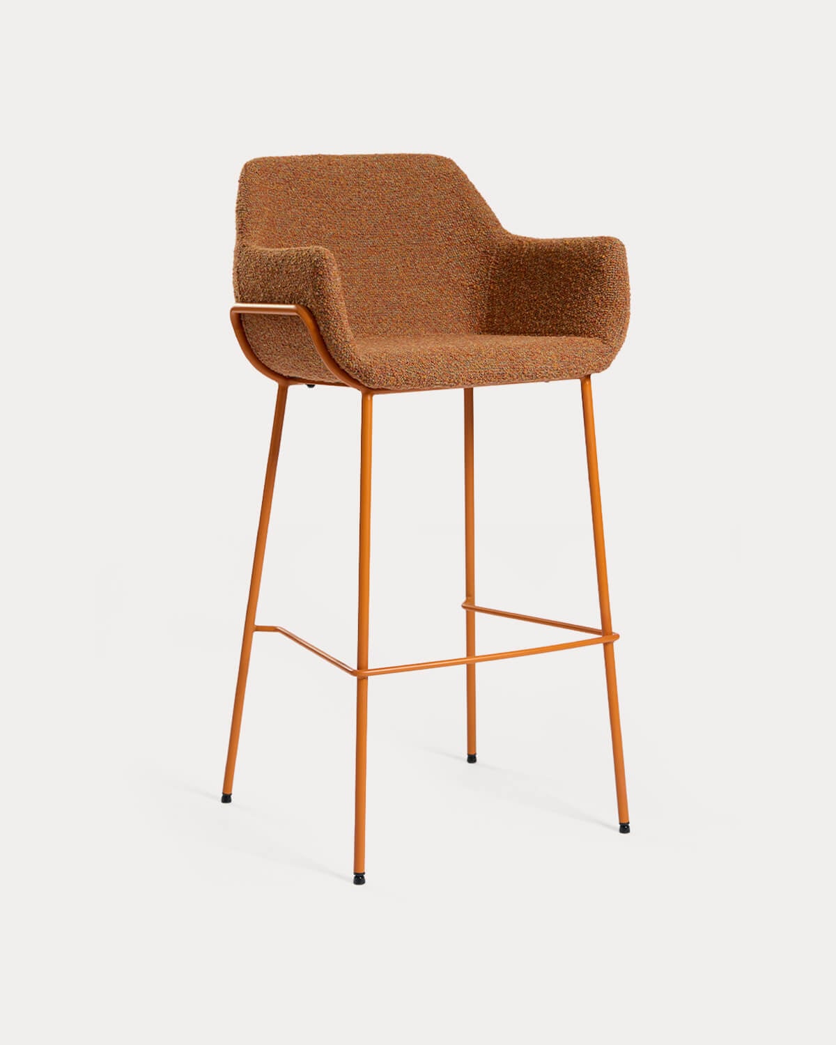 2er-Pack Barhocker aus Stoff und Metall Oisin, Galeriebild 1