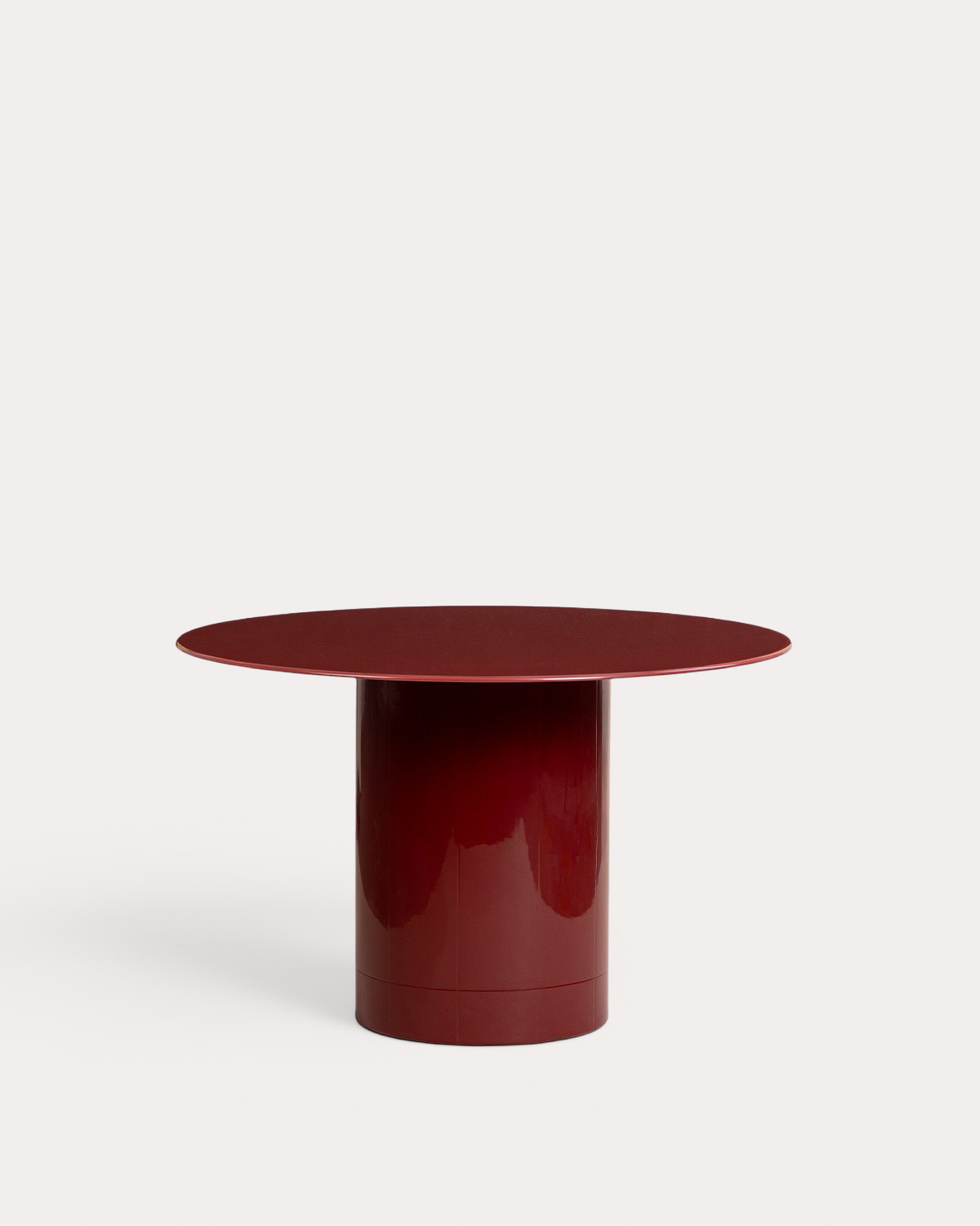 Runder Esstisch aus Glas und Holz (Ø120 cm) Merne, Galeriebild 1
