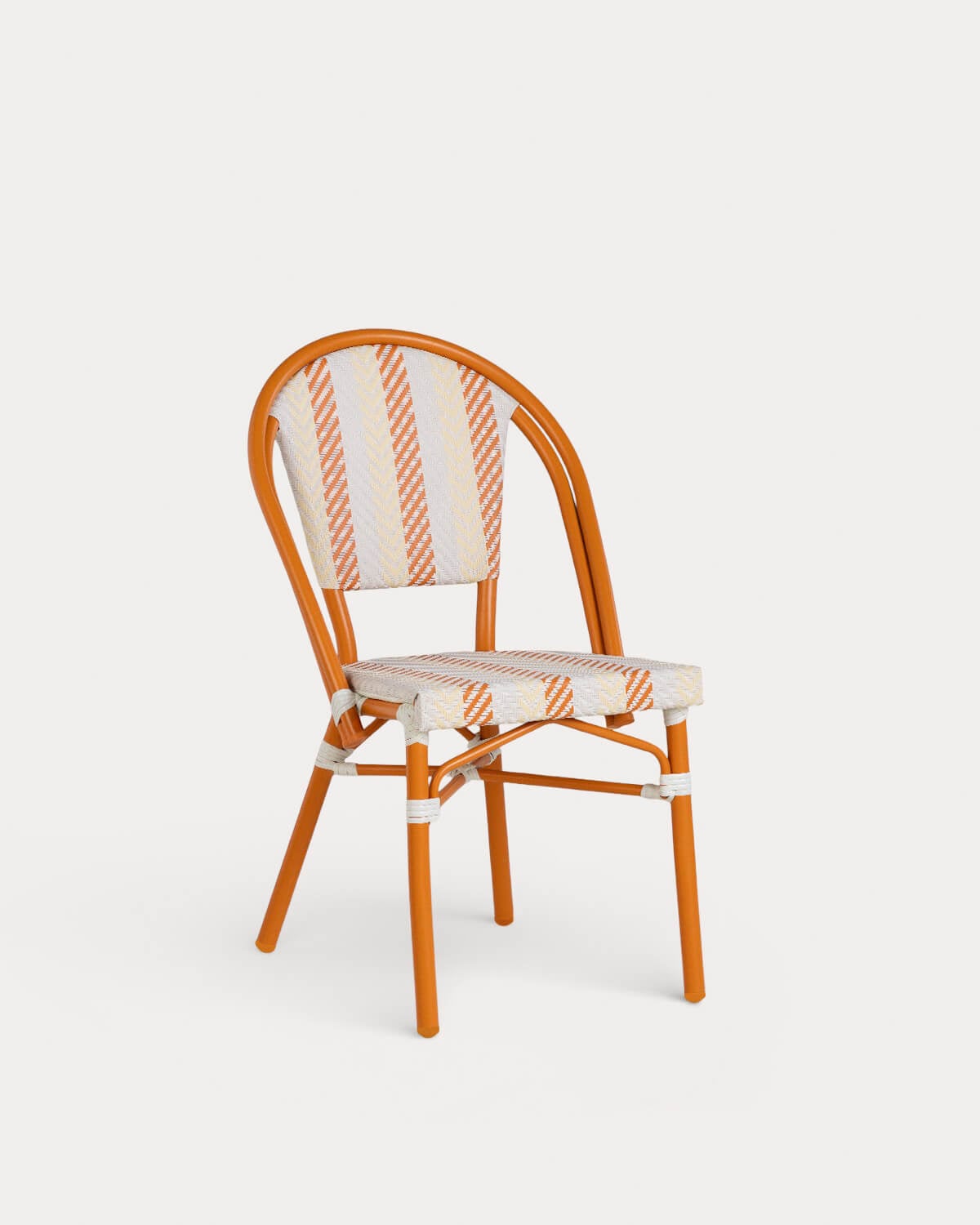 Set mit rundem Tisch Ø60 cm und 2 Gartenstühlen aus Metall und Polyrattan Yona Bistro, Galeriebild 4