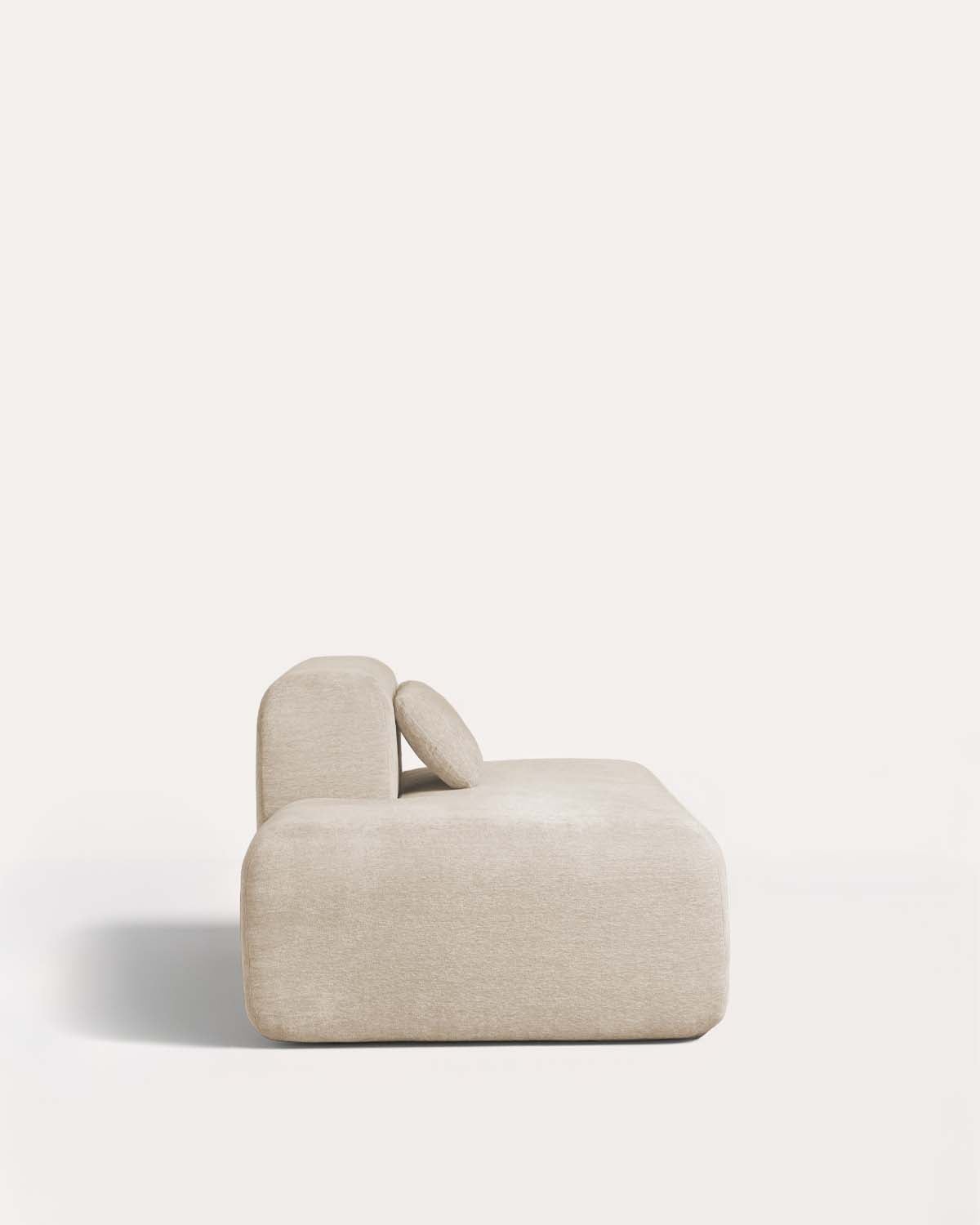 Linkes Chaiselongue-Modul aus Vakuumverpacktem Stoff für das Modulare Sofa Rhys, Galeriebild 4