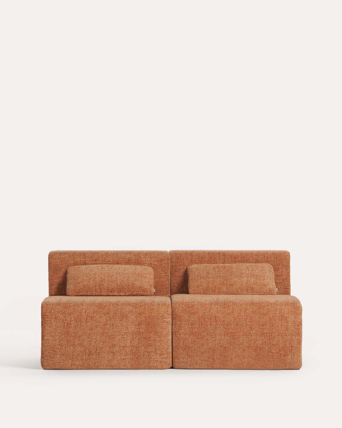 2-Teiliges Vakuumverpacktes Modulsofa mit Stoffmittelteil Rhys, Galeriebild 1