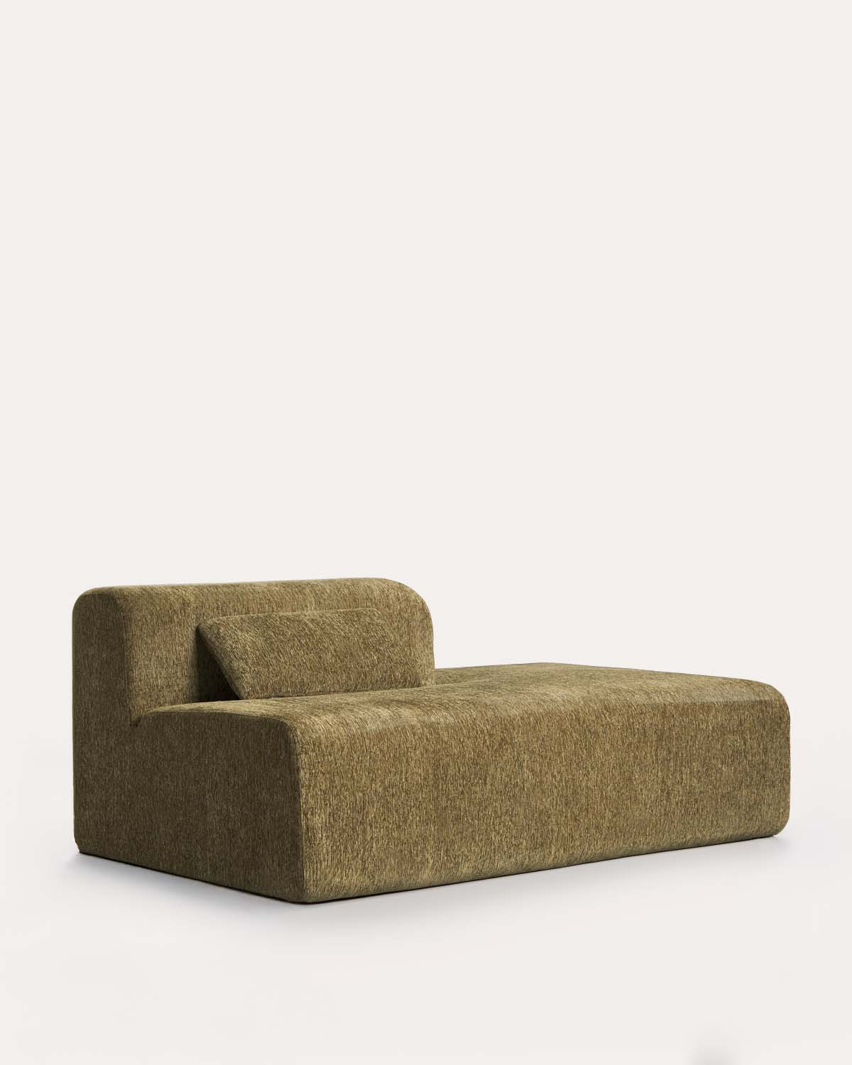 Vakuumverpacktes modulares Sofa 3-teilig mit 2 Chaise-longue-Modulen und Eckmodul aus Stoff Rhys, Galeriebild 5