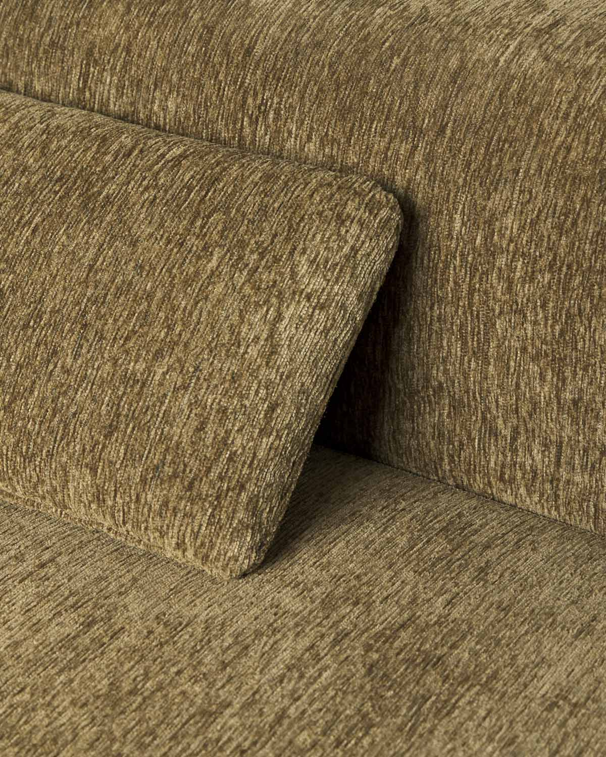 Vakuumverpacktes modulares Sofa 3-teilig mit 2 Chaise-longue-Modulen und Eckmodul aus Stoff Rhys, Galeriebild 6