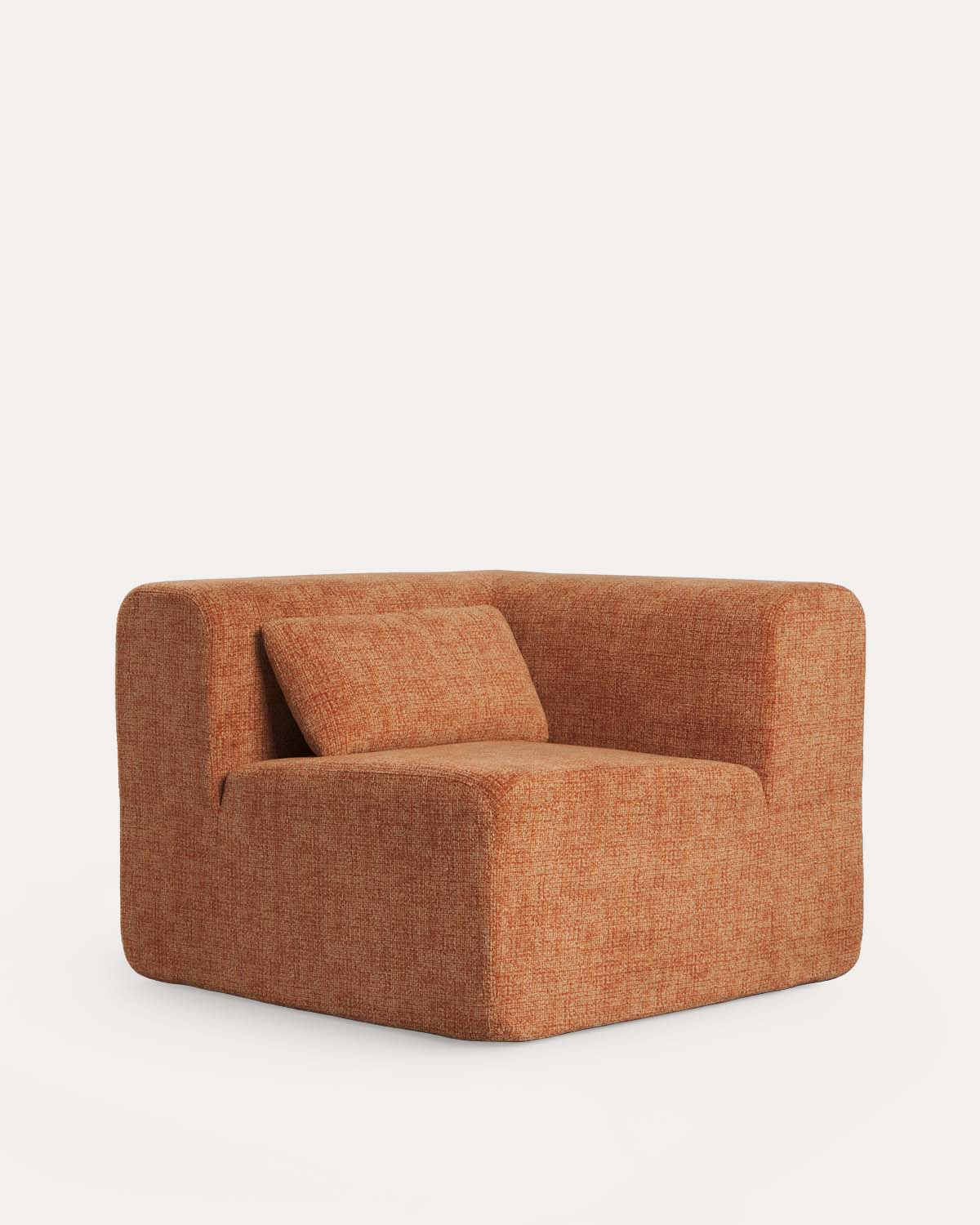 Vakuumverpacktes modulares Sofa 4-teilig mit Eckmodulen, Mittelmodul und Chaise-longue-Modul aus Stoff Rhys, Galeriebild 5
