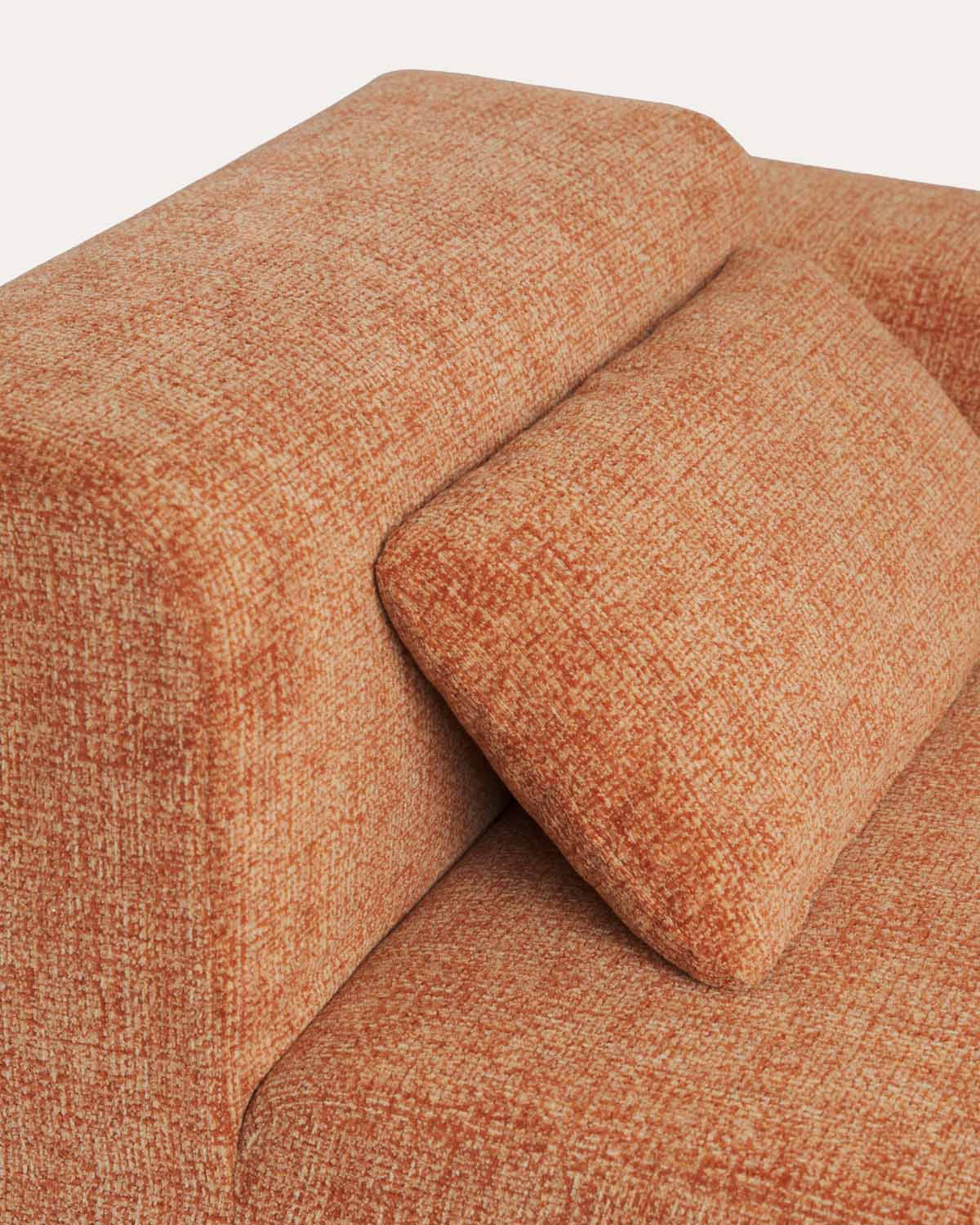 Vakuumverpacktes modulares Sofa 4-teilig mit Eckmodulen, Mittelmodul und Chaise-longue-Modul aus Stoff Rhys, Galeriebild 6