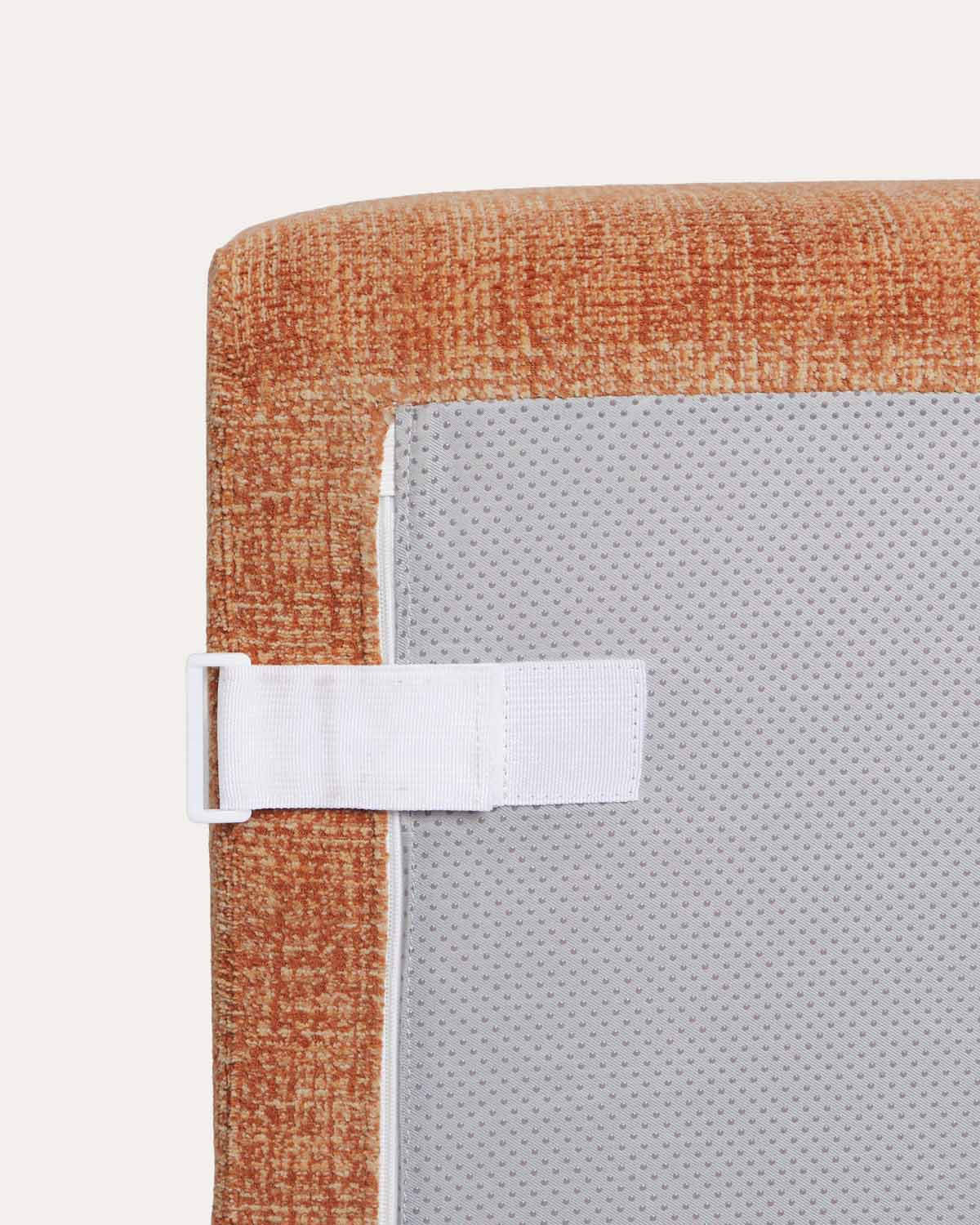 Vakuumverpacktes modulares Sofa 4-teilig mit Eckmodulen, Mittelmodul und Chaise-longue-Modul aus Stoff Rhys, Galeriebild 9