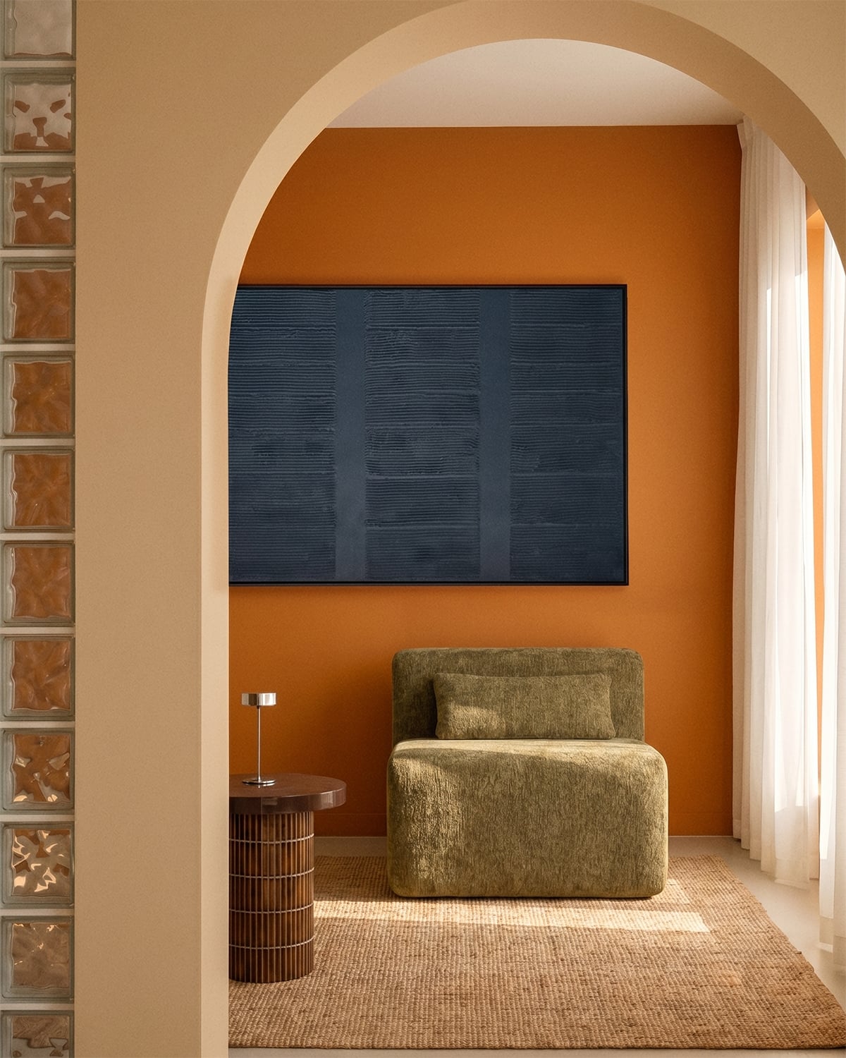 Mittelmodul aus vakuumverpacktem Stoff für modulares Sofa Rhys, Galeriebild 2