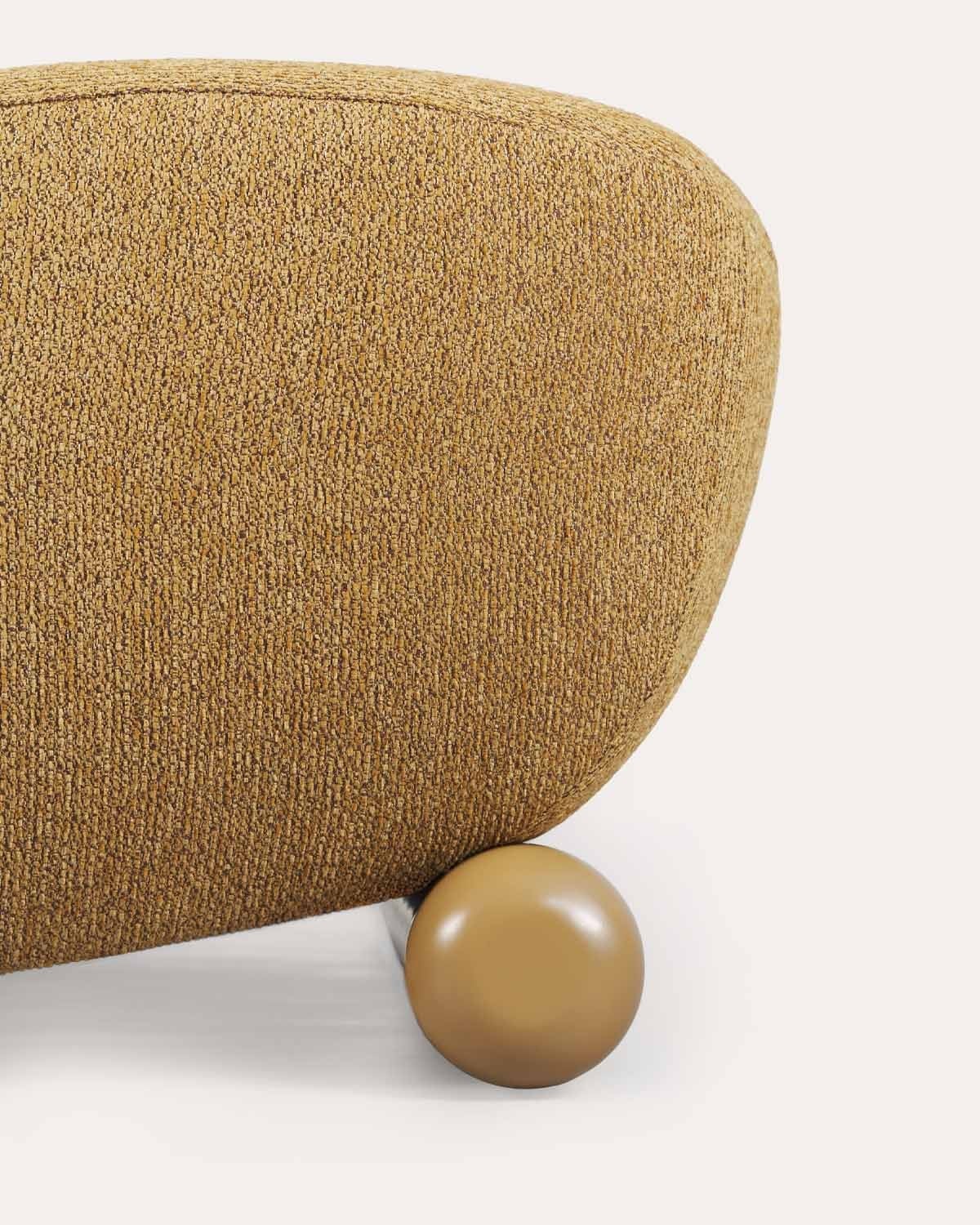 Akane 2-Sitzer-Sofa aus Holz und Stoff, Galeriebild 8