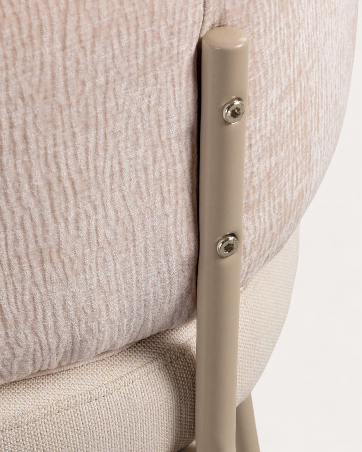 Pack Sie 4 Hades Soft-Esszimmerstühle aus Stoff und Metall, Galeriebild 7