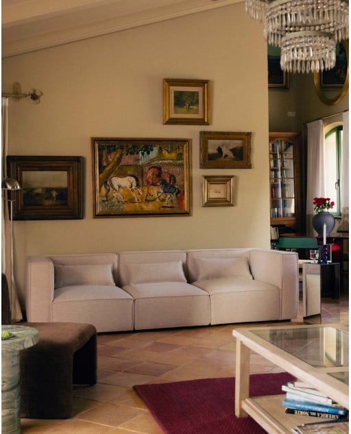 Modulares Sofa 3-teilig mit 2 Ecksesseln aus Stoff Kilhe