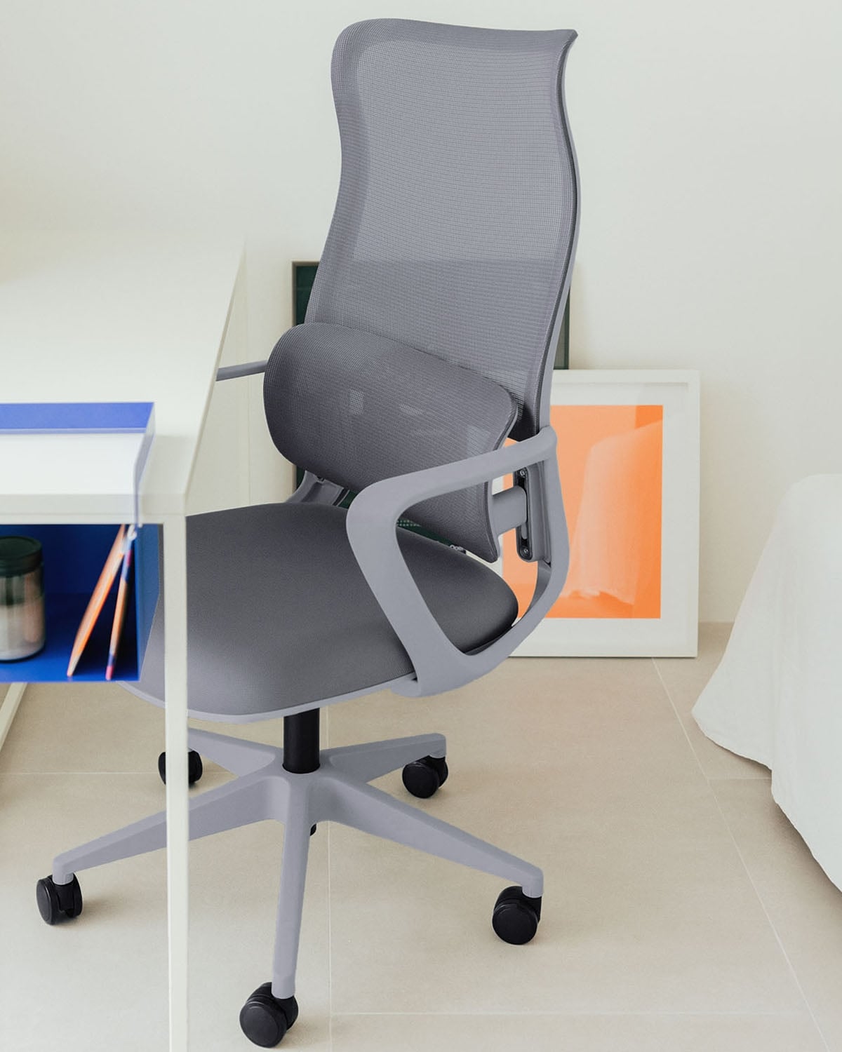 Verstellbarer Bürostuhl mit Armlehnen Hedara, Galeriebild 2
