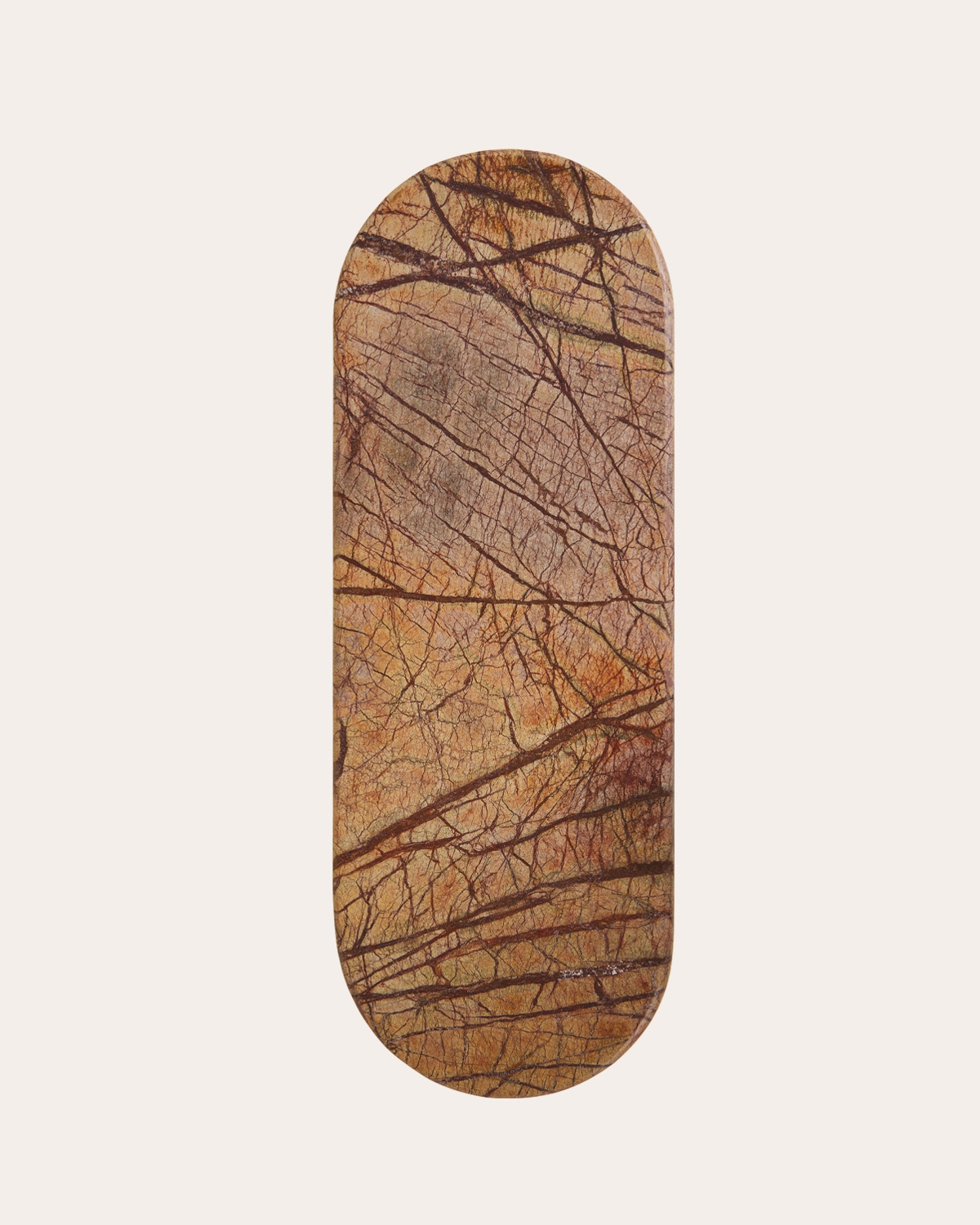Ovale Flurkonsole 110x40 cm aus Marmor und Mangoholz Erato, Galeriebild 4