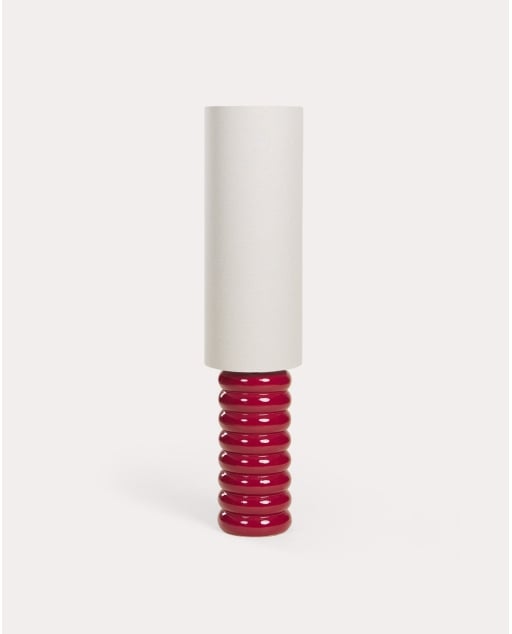 Stehlampe aus keramik und stoff Ryota