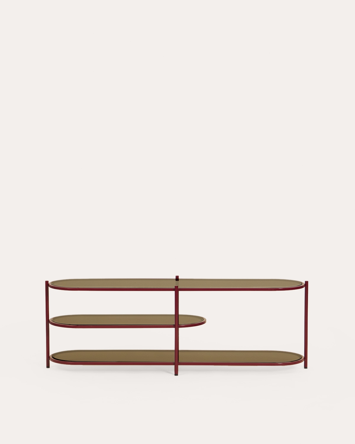Regal 50x150 cm aus Metall und gehärtetem Glas Yerry, Galeriebild 5