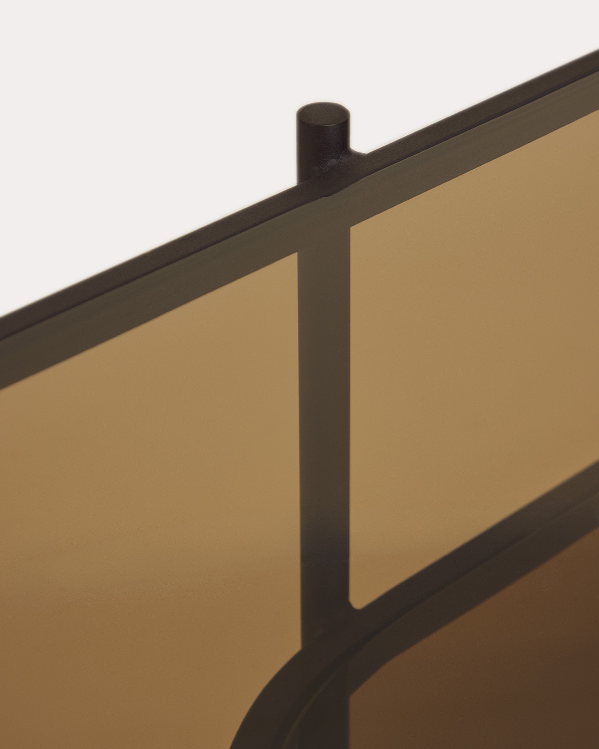 Regal 50x150 cm aus Metall und gehärtetem Glas Yerry, Galeriebild 6