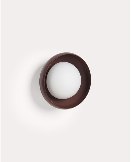 Wandleuchte aus Metall und Glas Ahsok