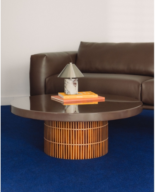 Garten-Couchtisch rund Ø90 cm aus Zement Banus