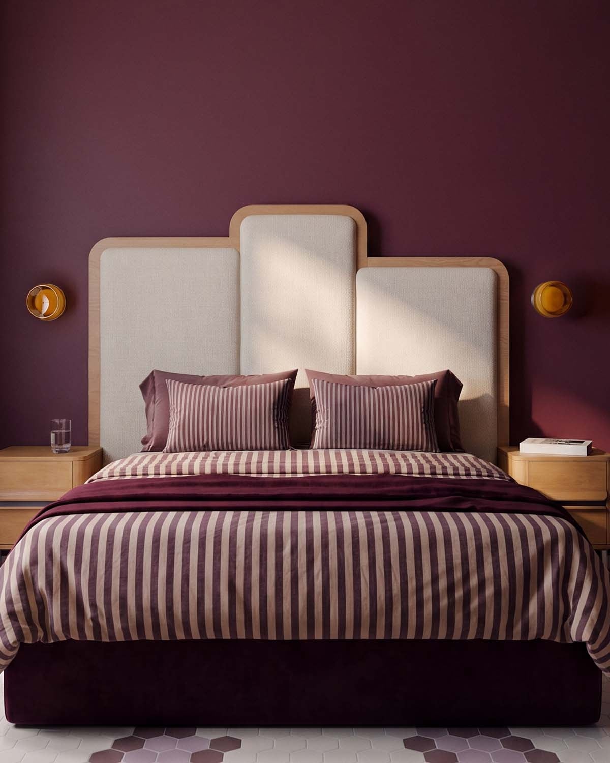 Kopfteil aus holz und stoff für bett Saulo, Galeriebild 2
