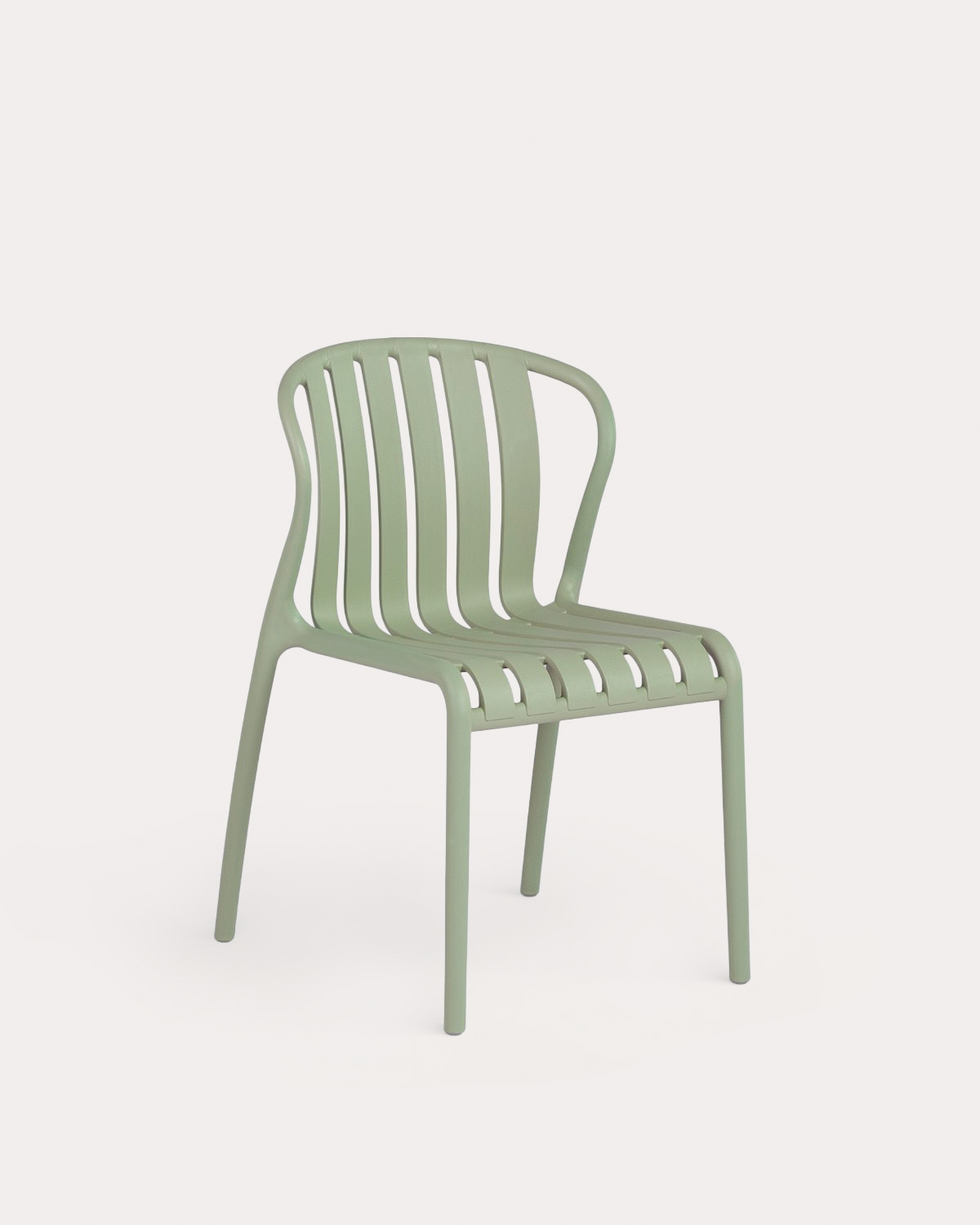 Set mit rechteckigem Tisch 153x90 cm und 4 Gartenstühlen aus Polypropylen Baztan, Galeriebild 4