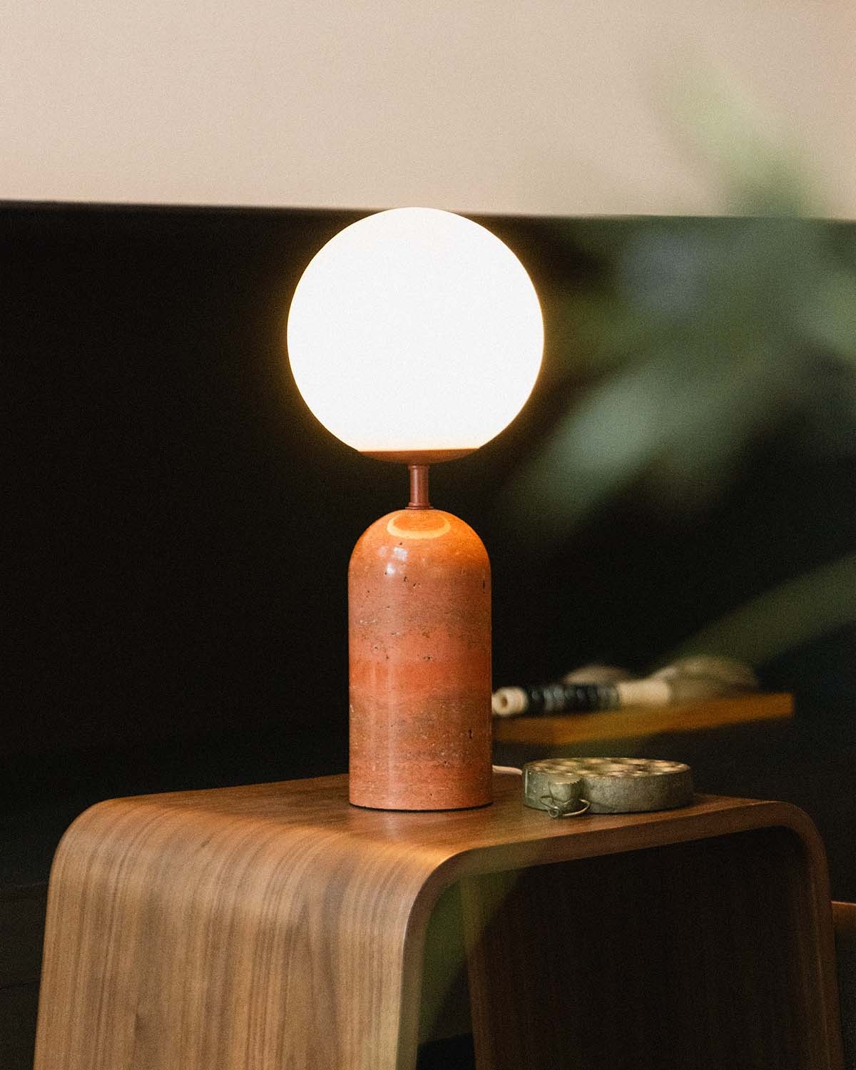 Tischlampe aus Travertinmarmor Fauzzi, Galeriebild 2