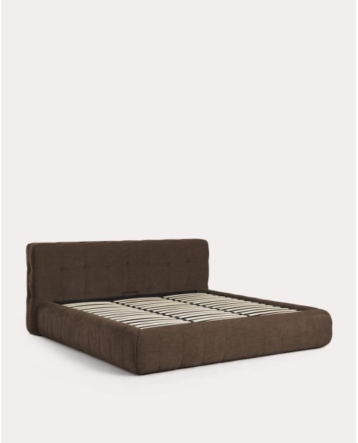 Polsterbett mit klappbarem Stauraum Tidur