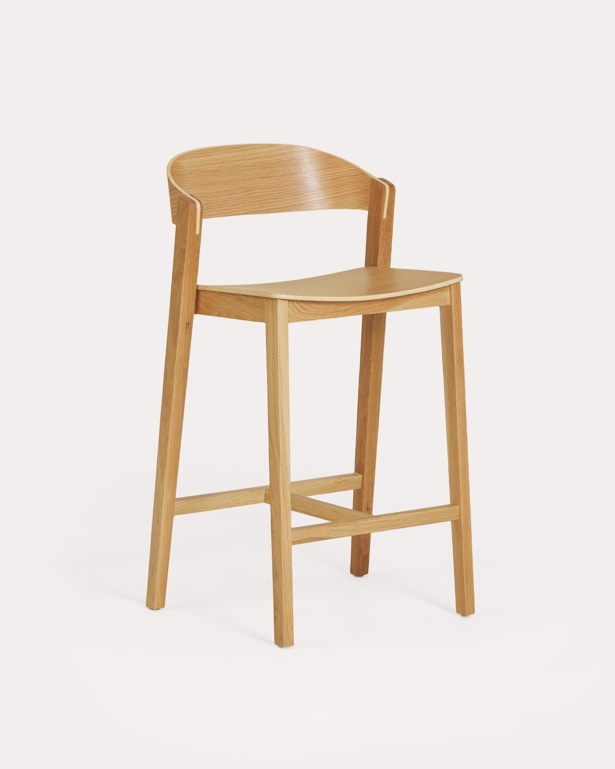Hoher Barhocker 65 cm aus Eichenholz Laly, Galeriebild 1