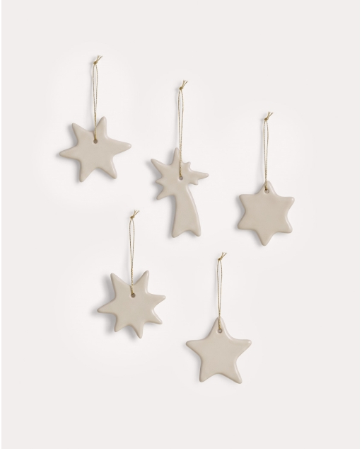 Dolomite Weihnachtsschmuck-Set mit 5 Sternen Saora