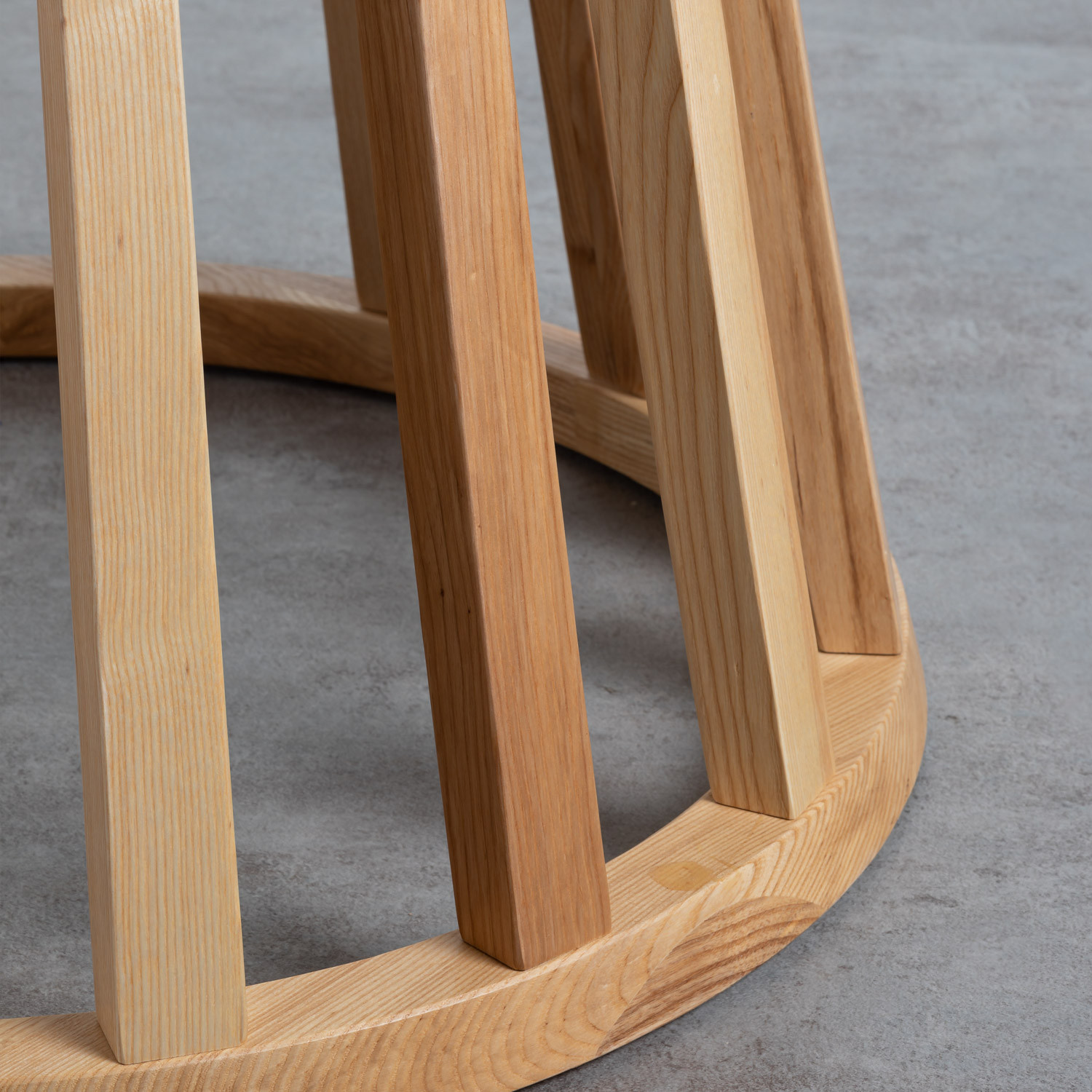 Runder Esstisch aus Holz und Glas (Ø120 cm) Roxet - themasie.com