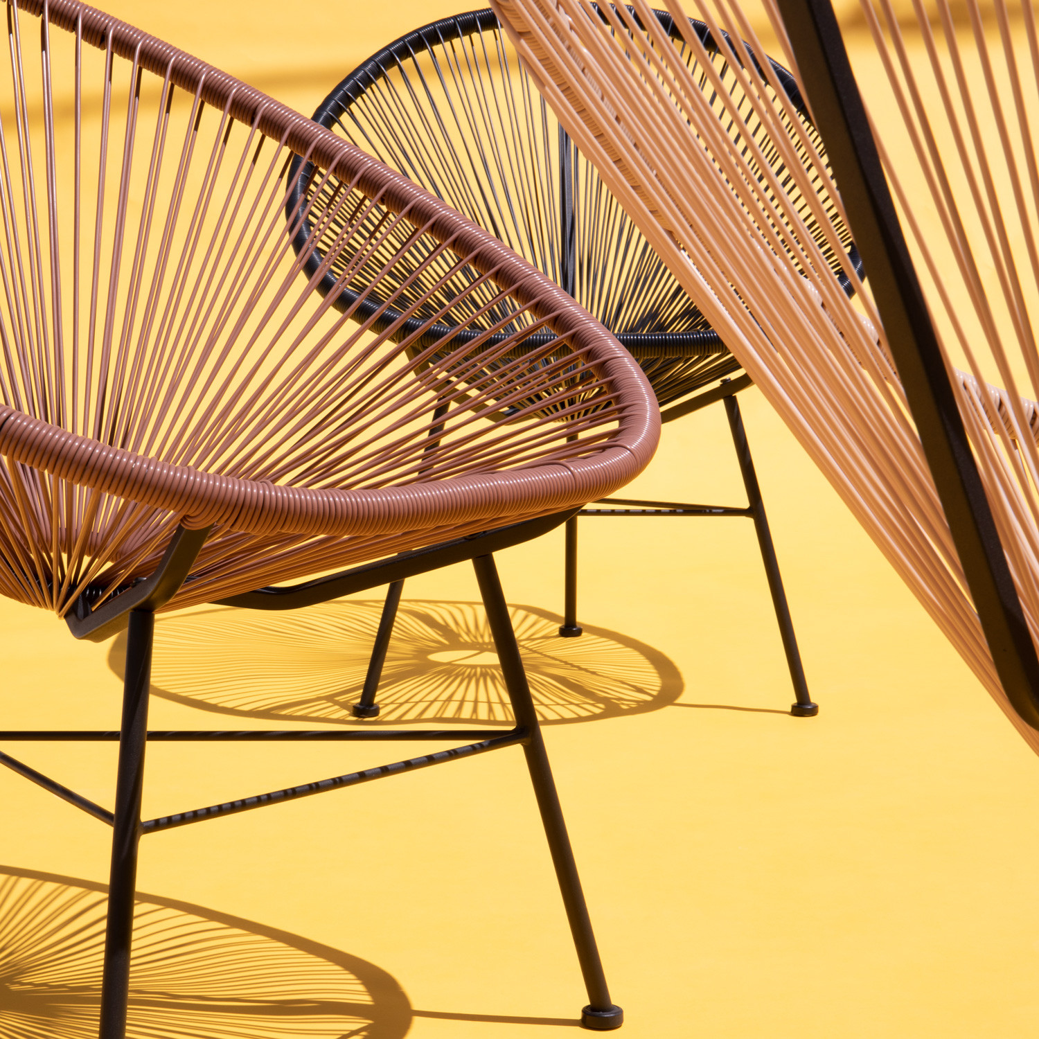 Outdoor Stuhl aus PVC und Stahl Copacabana Soft, Galeriebild 2