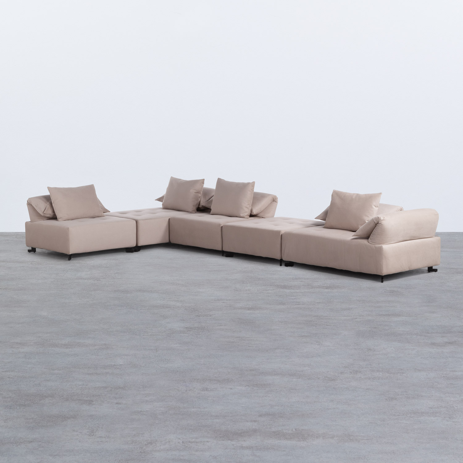 Modulares Sofa mit Chaiselongue links aus Stoff Cinda, Galeriebild 1