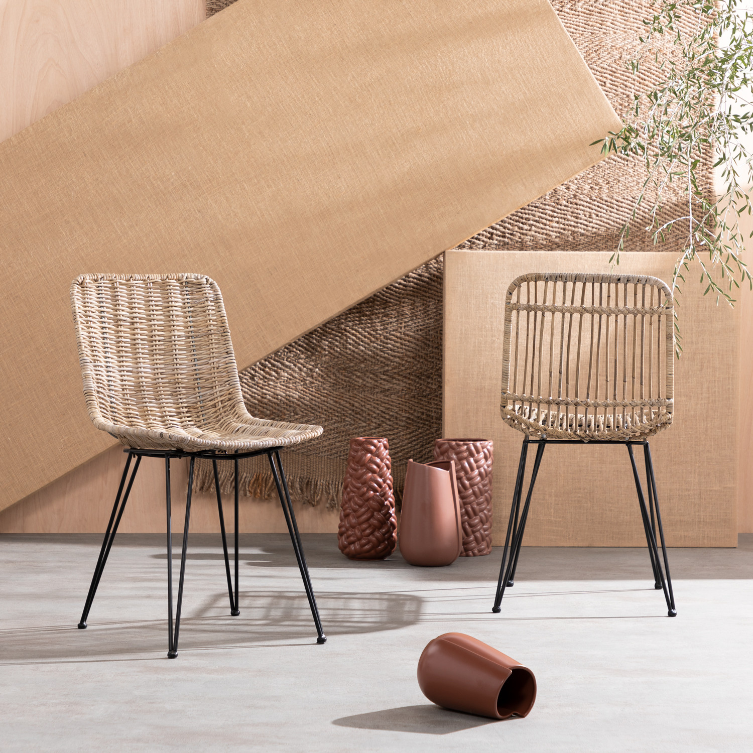 Esszimmerstuhl aus Natur Rattan Nice - themasie.com