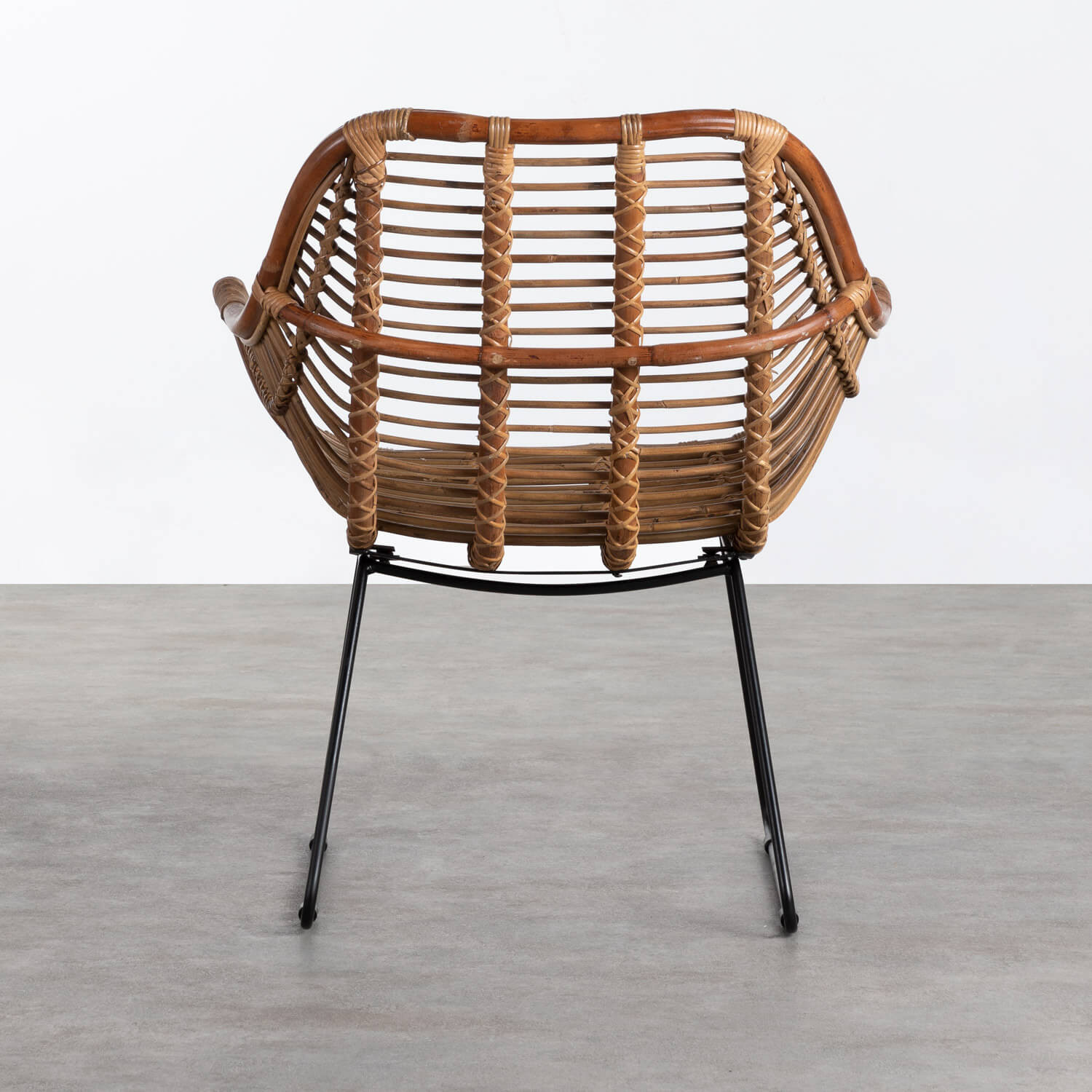 Silla de Comedor en Ratán Natural Bagua