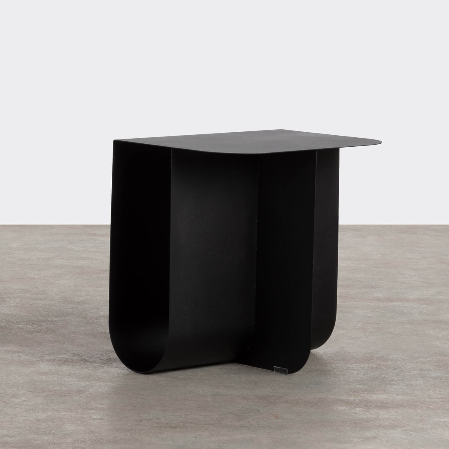 Mesa Auxiliar y Revistero de Acero (30x40 cm) Gari, imagen de galería 1