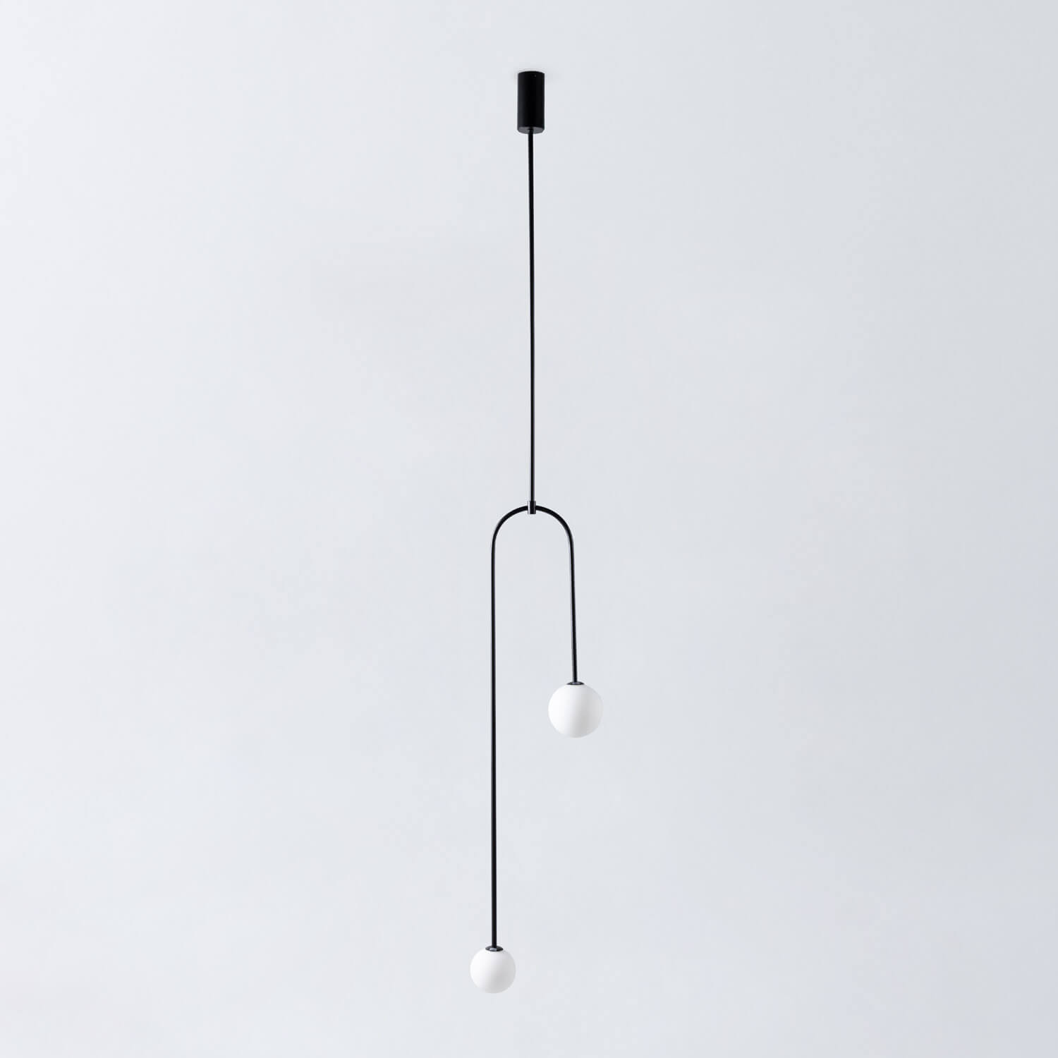 Lámpara de Techo Doble de Hierro y Vidrio Aran, imagen de galería 1
