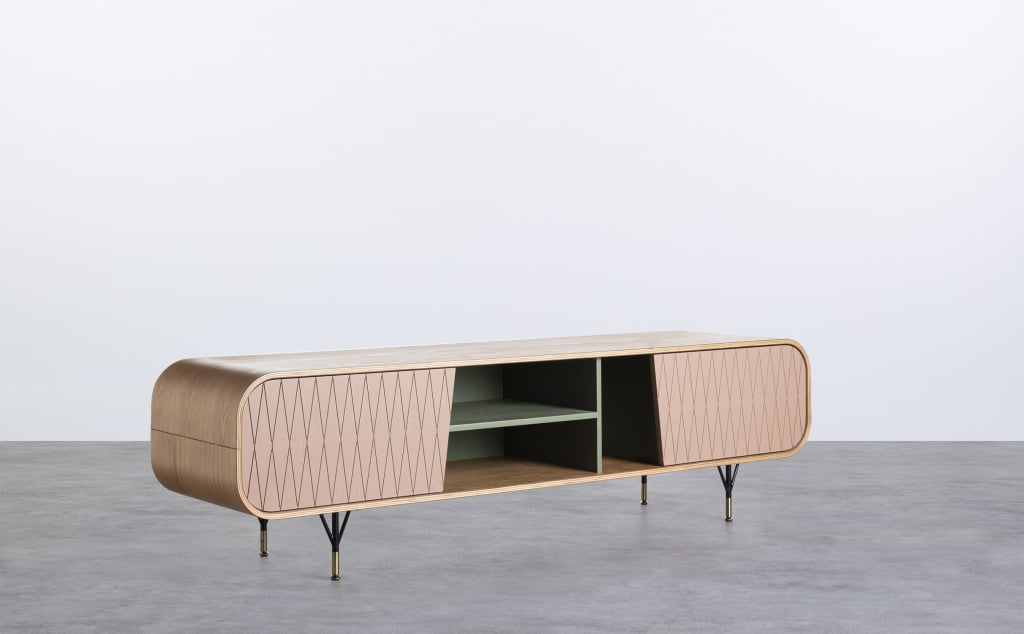 Mueble de TV de Madera 2 Puertas Amer