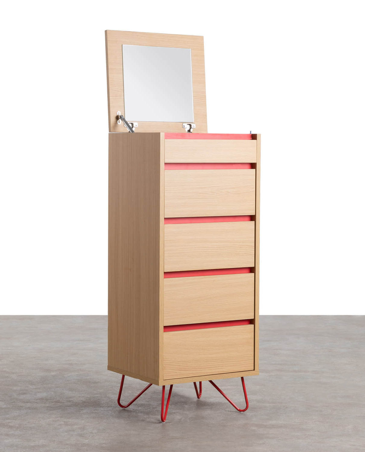 Cómoda Cajonera de Melamina con 4 Cajones Clyde, imagen de galería 2