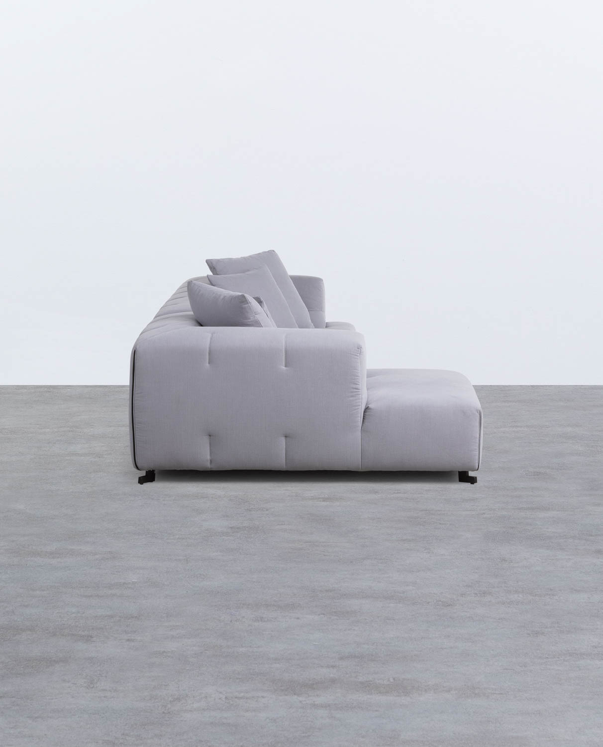 Sofá Chaise Longue Izquierda 4 Plazas en Tela Siblau, imagen de galería 2