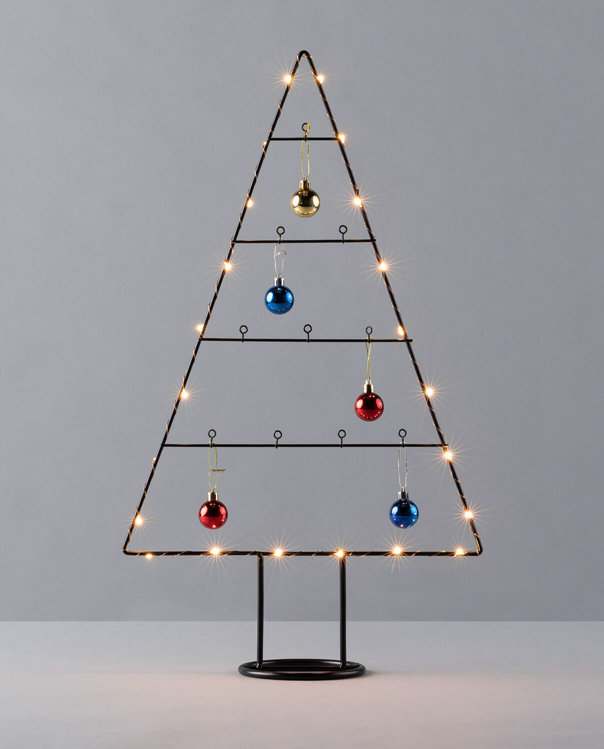 Árbol de Navidad con Luces LED de Metal Neem, imagen de galería 2