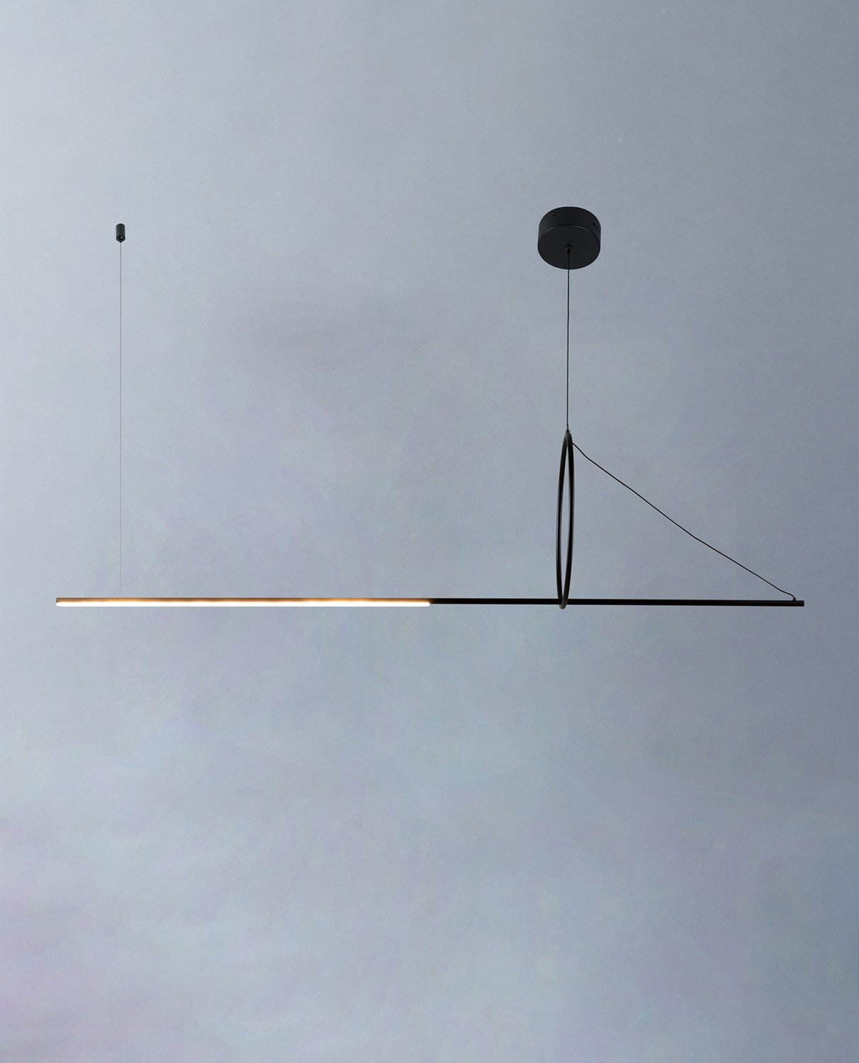 Lámpara de Techo LED de Aluminio y Hierro Flik con Aro, imagen de galería 2