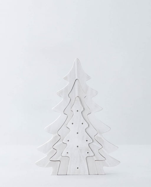 Árbol de Navidad con luces LED de Madera Pinos
